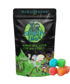 Warheadz Sour Chewy Cubes 500MG THC